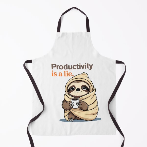 Item preview, Productivity is a Lie – Lazy Sloth Sticker for Burnt-Out Souls designed and sold by modishwelt.