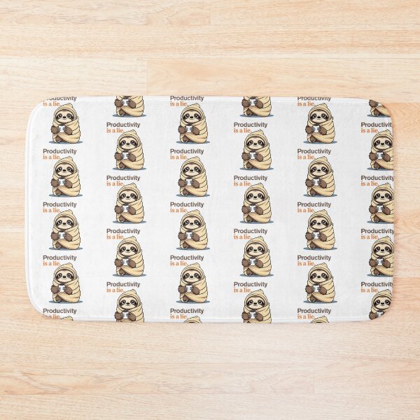Item preview, Productivity is a Lie – Lazy Sloth Sticker for Burnt-Out Souls designed and sold by modishwelt.