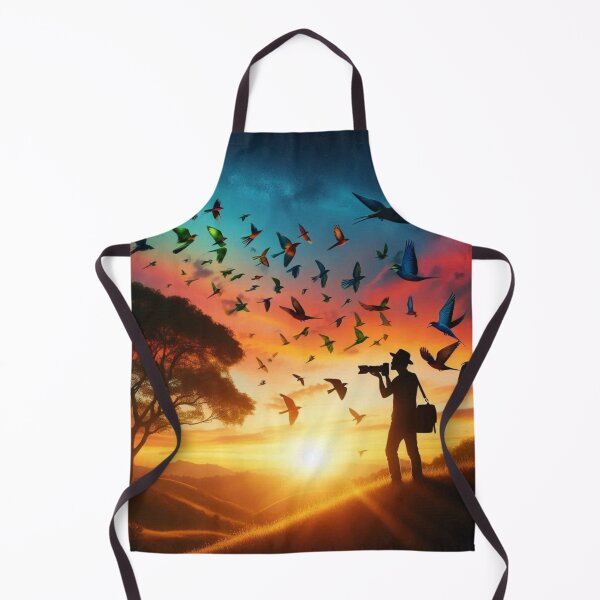 Item preview, Bird Photographer Silhouette – Sunset Wildlife Photography Art designed and sold by ashokreddy343.