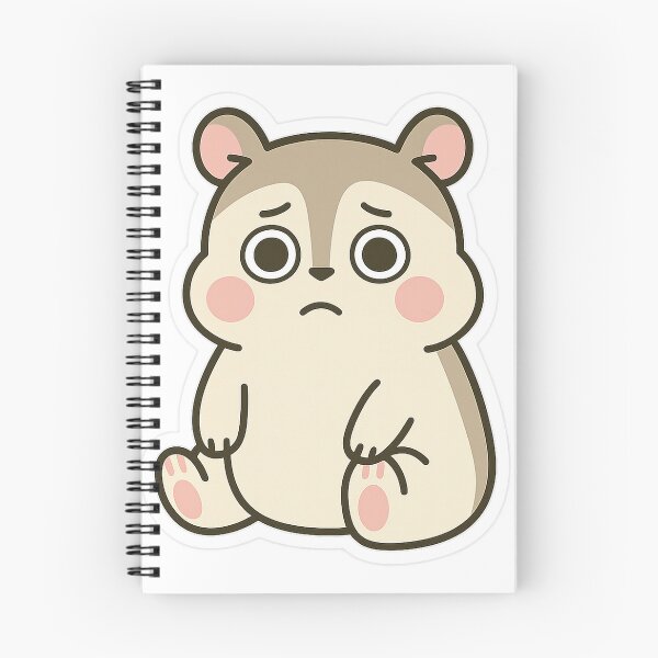 Item preview,  Emotionally Paralyzed Hamster Sticker designed and sold by Tripconic.