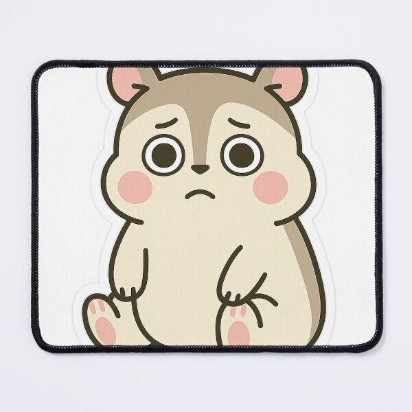 Item preview,  Emotionally Paralyzed Hamster Sticker designed and sold by Tripconic.