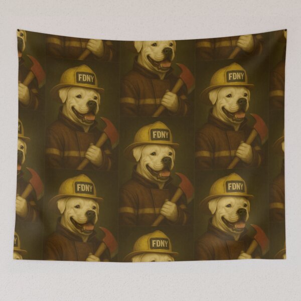 Item preview, NY Firefighter Pup designed and sold by Animalistics.