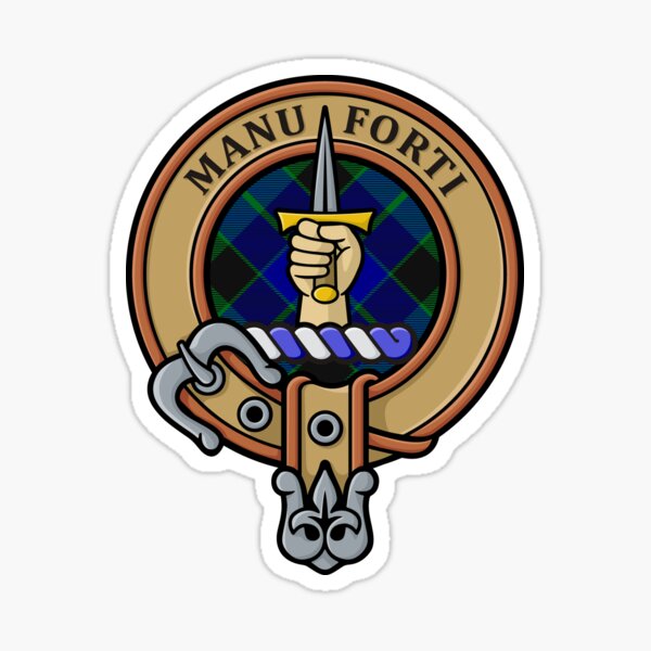 Item preview, Clan MacKay Crest over Tartan designed and sold by sifis.