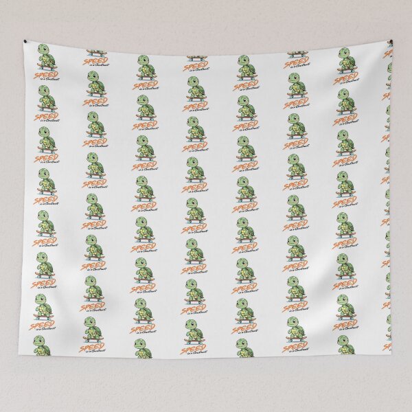 Item preview, Speed is a Construct – Lazy Turtle Meme Sticker in Kawaii Style designed and sold by modishwelt.
