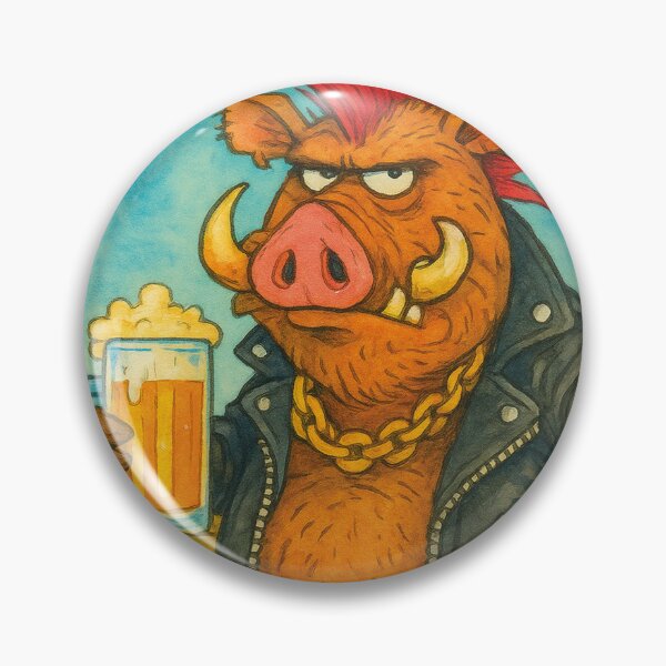 Item preview, funny pig, cool punk designed and sold by Mauswohn.