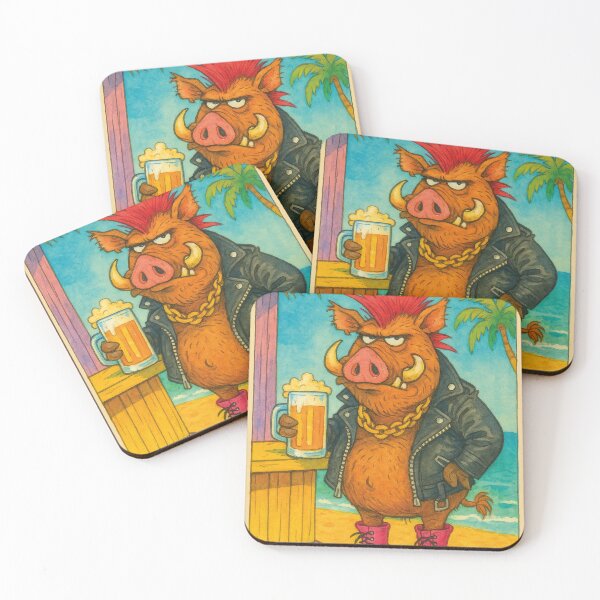 Item preview, funny pig, cool punk designed and sold by Mauswohn.