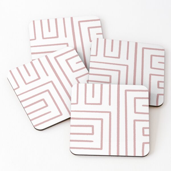Item preview, Wavy Geometric Lines Pink designed and sold by Pattern&Pixel.