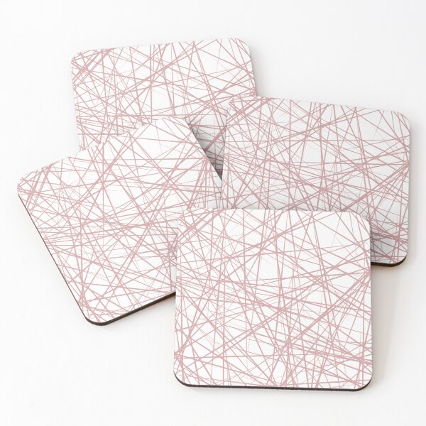 Item preview, Geometric Line Drawing in Pink designed and sold by Pattern&Pixel.
