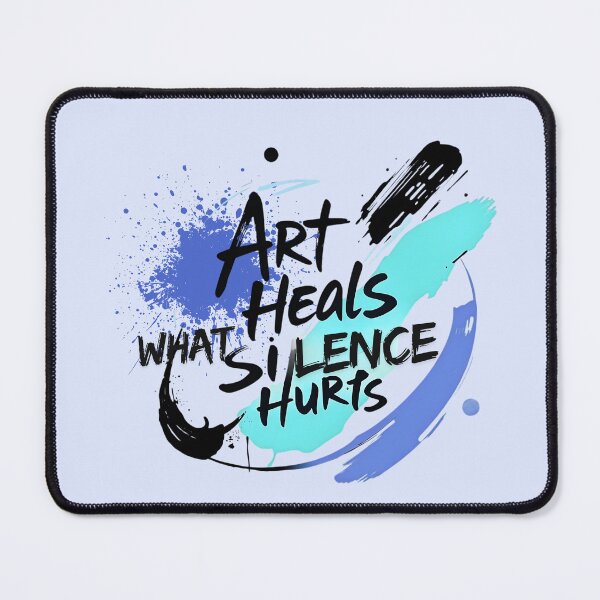 Item preview,  Art Heals What Silence Hurts 3  – Emotional Art Quote Typography for Artists & Empaths designed and sold by Ryldra-Art.