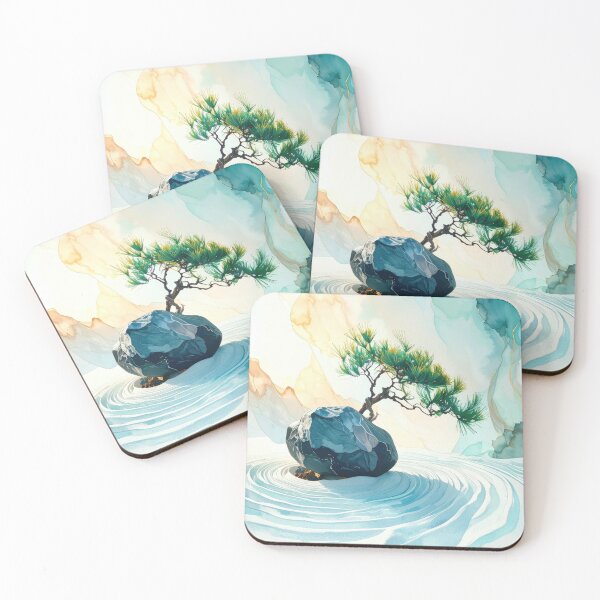 Item preview, Echo Pines on Horizon Dust designed and sold by In Linear.