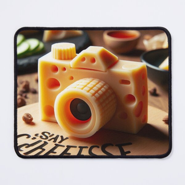 Item preview, Snap & Snack – Cheese Wedge with Camera Art designed and sold by ashokreddy343.