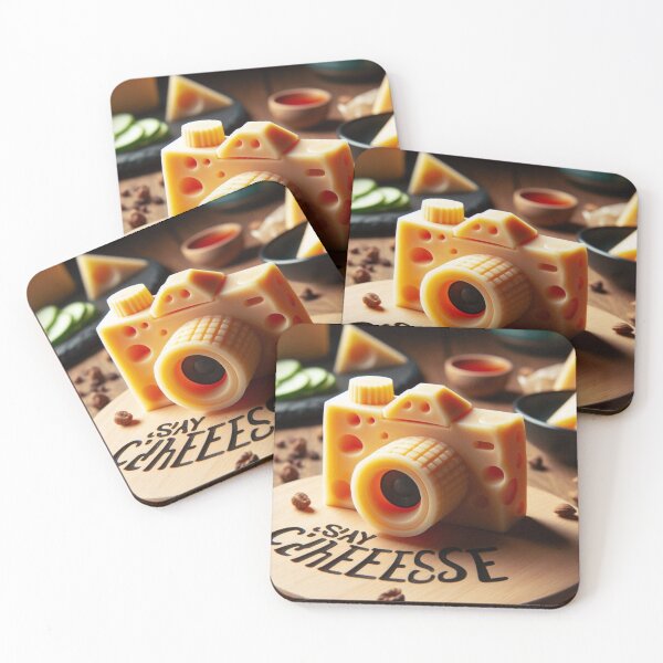 Item preview, Snap & Snack – Cheese Wedge with Camera Art designed and sold by ashokreddy343.