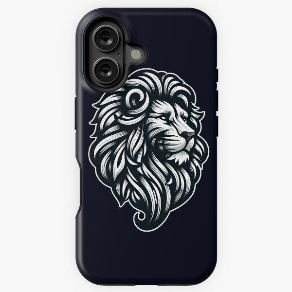 Item preview, Tête de lion old school tatouage designed and sold by Artillenium.