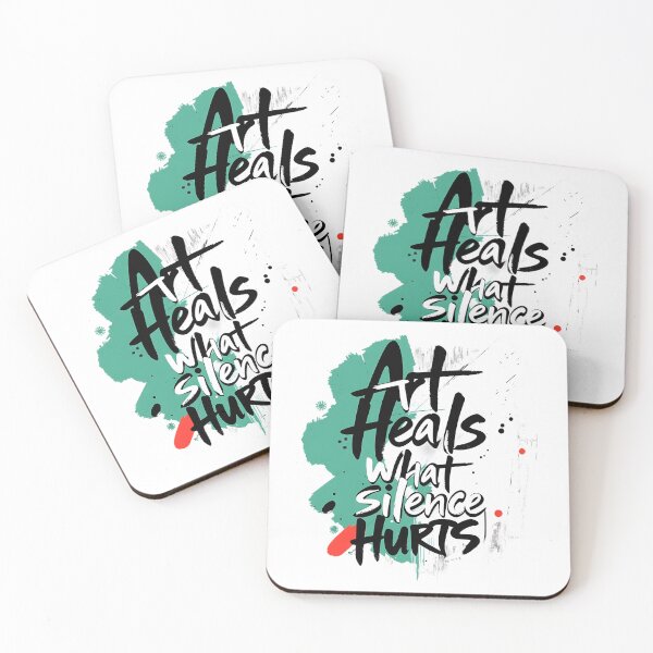 Item preview, Art Heals What Silence Hurts 5  – Emotional Art Quote Typography for Artists & Empaths designed and sold by Ryldra-Art.