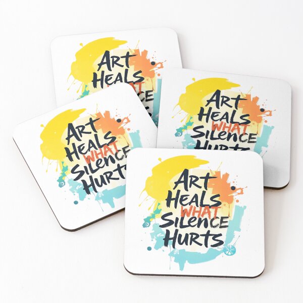 Item preview, Art Heals What Silence Hurts 1  – Emotional Art Quote Typography for Artists & Empaths designed and sold by Ryldra-Art.