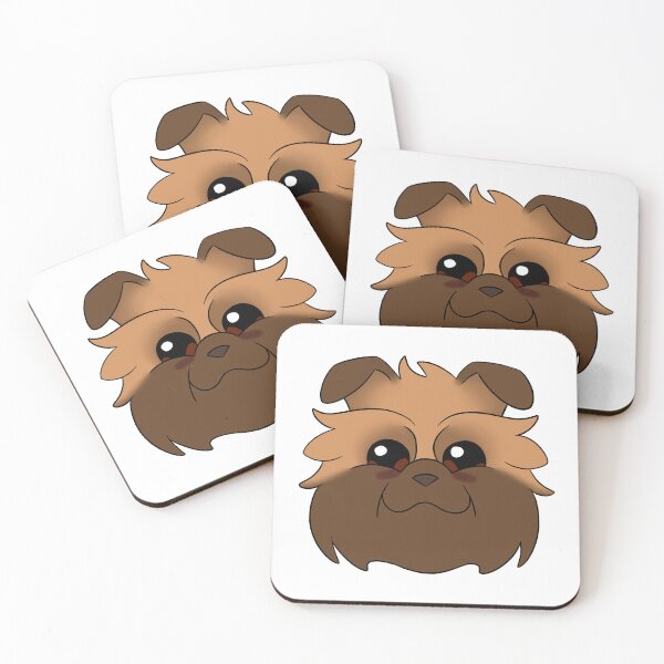 Item preview, Light Brown Affenpinscher Brown Ears Snout Tear Stains designed and sold by OliRoseArt.