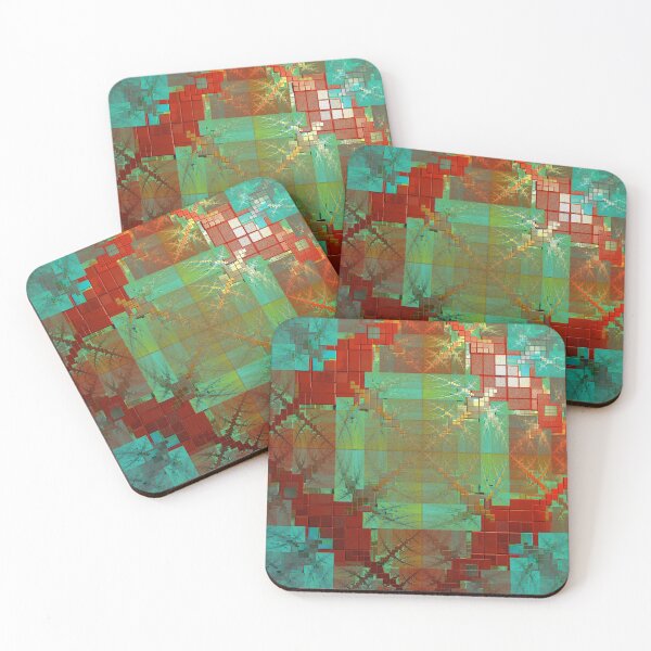 Item preview, Red and Green Chromatic Fusion  designed and sold by Yolanda Caporn Art.