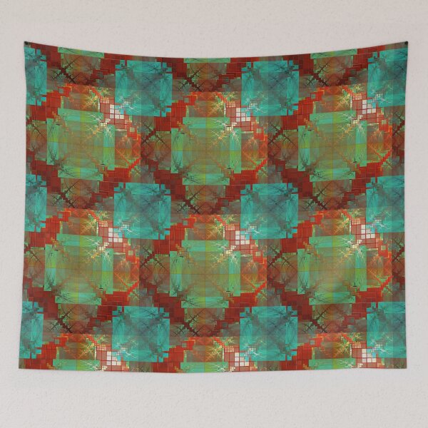 Item preview, Red and Green Chromatic Fusion  designed and sold by Yolanda Caporn Art.