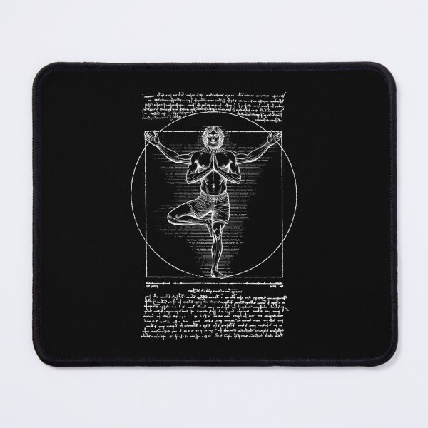Item preview, Yoga Vitruvian Man Leonardo Da Vinci Vrikshasana Namaste Zen designed and sold by GrandeDuc.