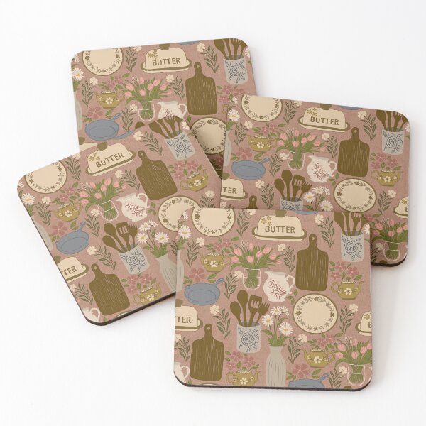 Item preview, Vintage Cottagecore Kitchen Floral Pattern with Rustic Charm designed and sold by DColourMuse.