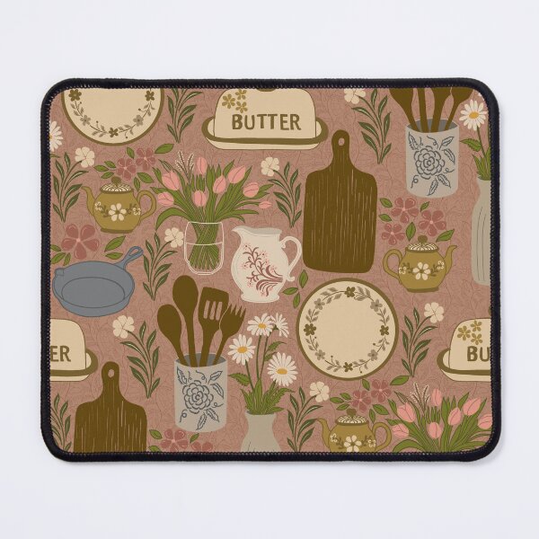Item preview, Vintage Cottagecore Kitchen Floral Pattern with Rustic Charm designed and sold by DColourMuse.