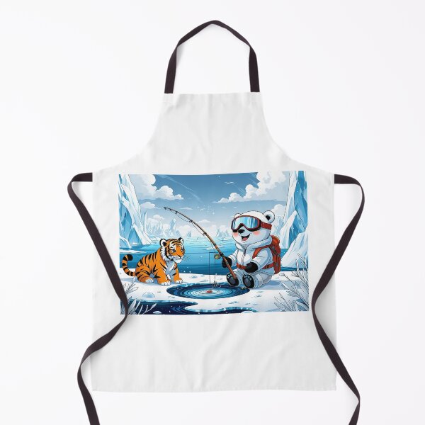 Item preview, The Scenery of Cute Animals Go Ice Fishing designed and sold by Pim-Crystal.