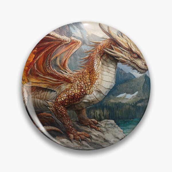 Item preview, Golden Dragon In The Mountains designed and sold by GrinGalore.