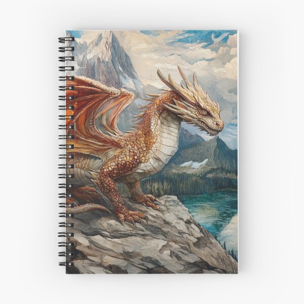 Item preview, Golden Dragon In The Mountains designed and sold by GrinGalore.