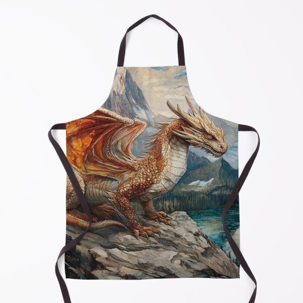 Item preview, Golden Dragon In The Mountains designed and sold by GrinGalore.
