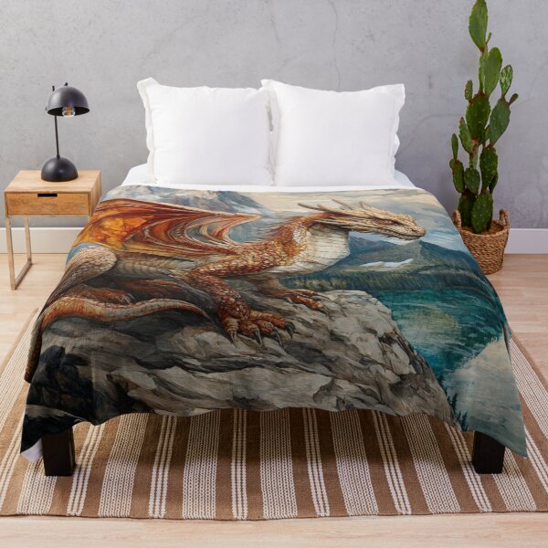 Item preview, Golden Dragon In The Mountains designed and sold by GrinGalore.
