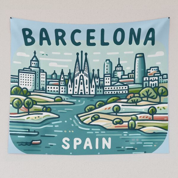 Item preview, Barcelona Spain  designed and sold by WanderlustCoCo.
