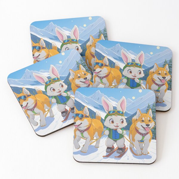 Item preview, The Scenery of Cute Animals Go Skiing designed and sold by Pim-Crystal.