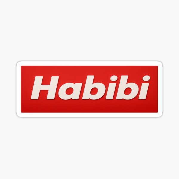 Item preview, HABIBI, Yalla Habibi, Habibi Design,  designed and sold by HamdPrint ⭐⭐⭐⭐⭐.