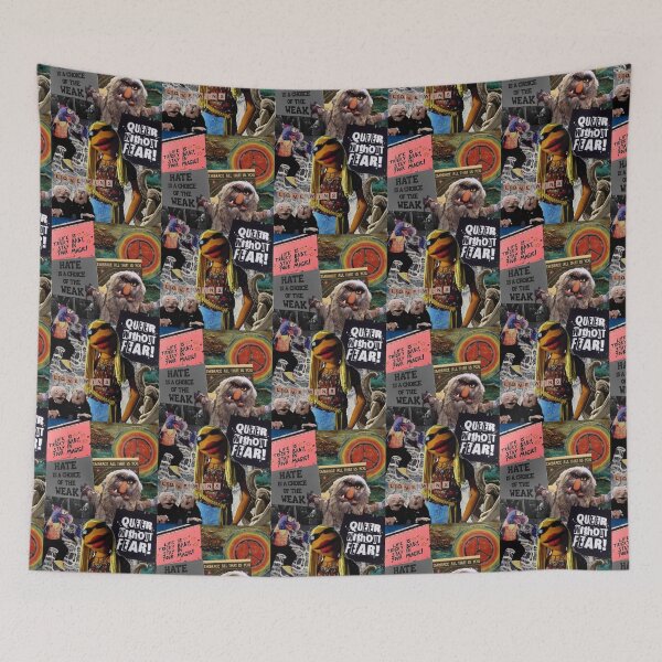 Item preview, Queer Without Fear // Muppet Collage Art designed and sold by Evan Bode.