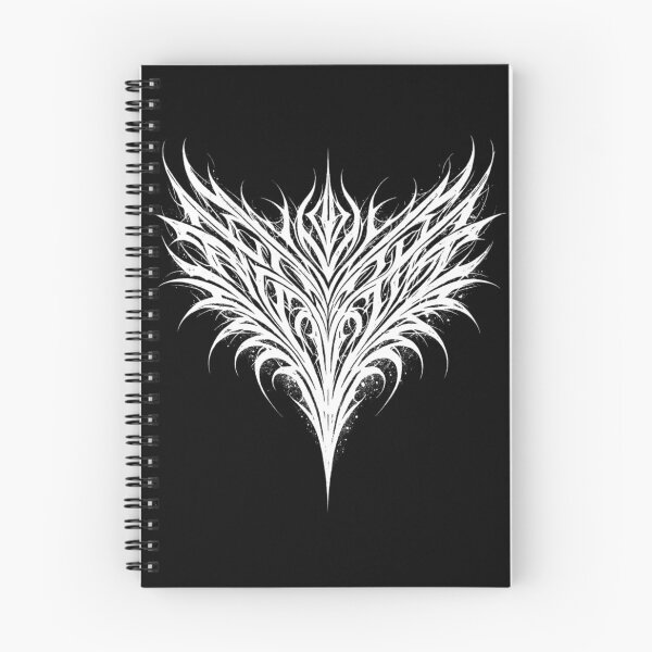 Item preview, Symmetrical Flame Heart – Abstract Black Metal Logo Style designed and sold by Elfonso.