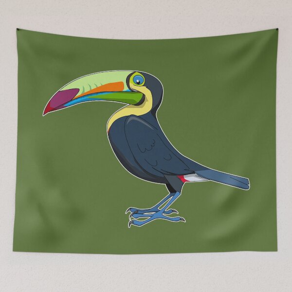 Item preview, Keel-billed Toucan designed and sold by wickedcartoons.