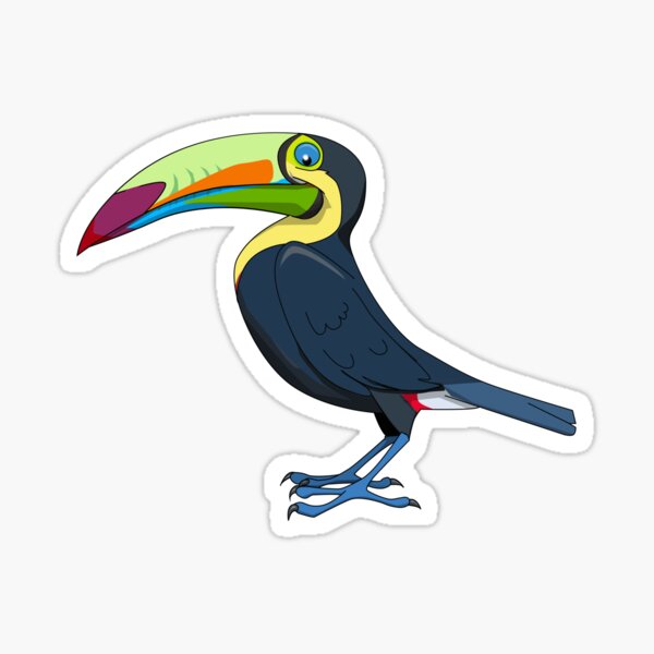 Item preview, Keel-billed Toucan designed and sold by wickedcartoons.