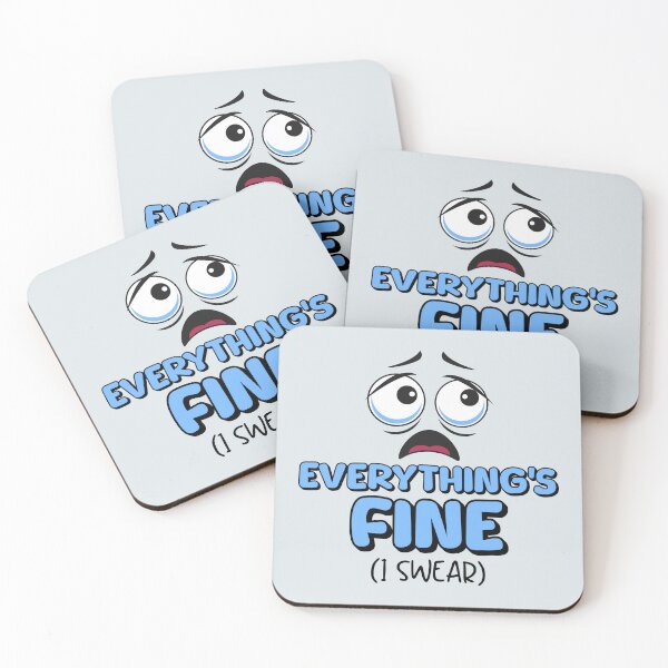 Item preview, Everything's Fine. (I Swear) designed and sold by musthavewords.