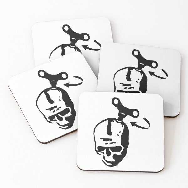 Item preview, Skull with winding key designed and sold by tesh4skulls.