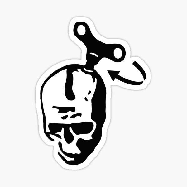 Item preview, Skull with winding key designed and sold by tesh4skulls.