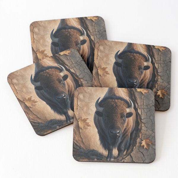 Item preview, Veinbound Bison – Earthbound Strength & Cracked Wisdom by LaLi Designs designed and sold by LaLi-Designs.