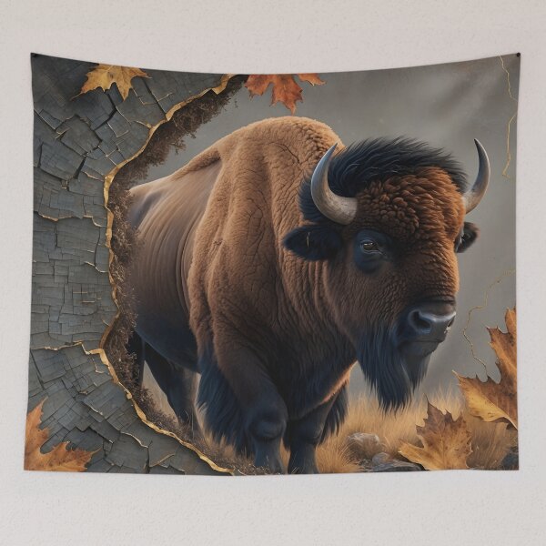 Item preview, Veinbound Bison – Earthbound Strength & Cracked Wisdom by LaLi Designs designed and sold by LaLi-Designs.