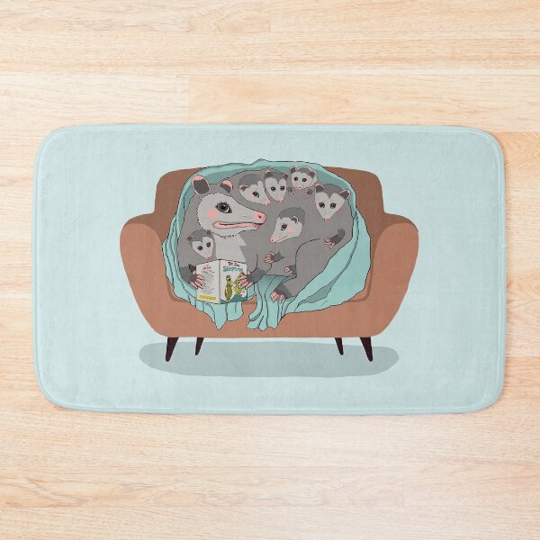 Item preview, possum family cozy bedtime designed and sold by LisetteBaron.