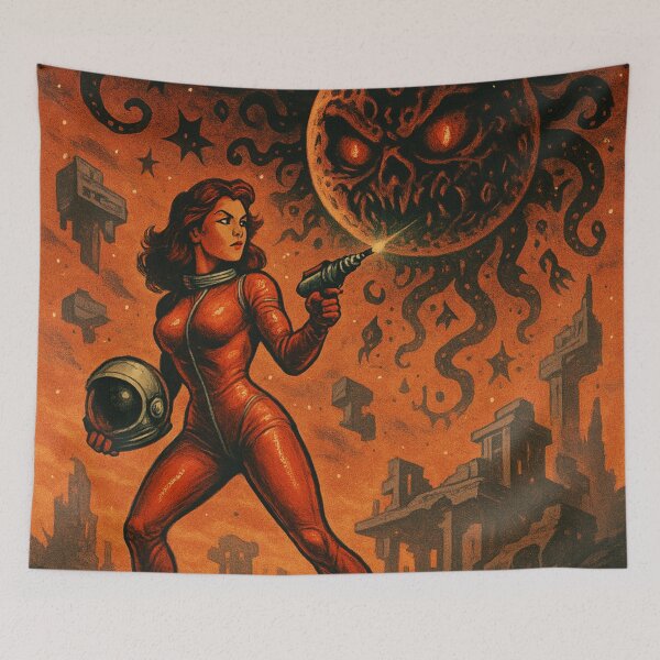 Item preview, Space Warrior Cosmic Danger. poster designed and sold by JonelleTshirts.