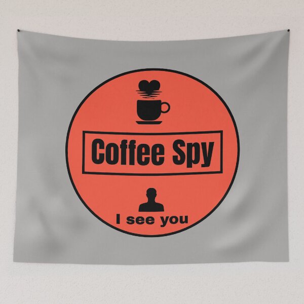 Item preview, Coffee Spy Red Alert : Coffee Lover T-Shirt designed and sold by Felia001.