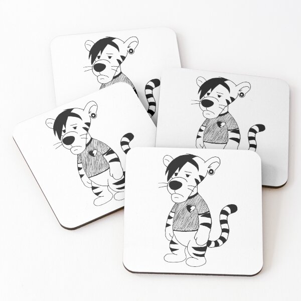 Item preview, Emo Tiger designed and sold by Purrgatory Pop.