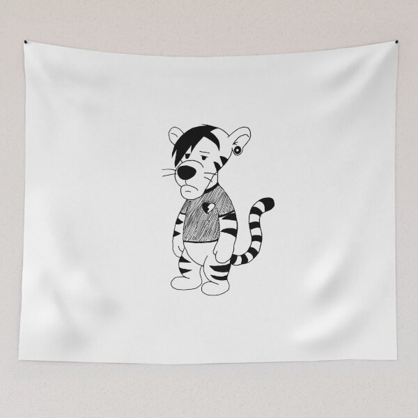 Item preview, Emo Tiger designed and sold by Purrgatory Pop.