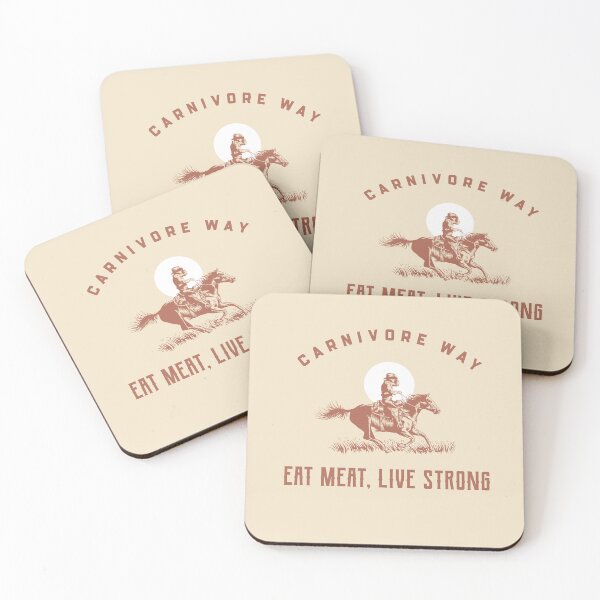 Item preview, EAT MEAT, LIVE STRONG designed and sold by dreamlandbuyers.