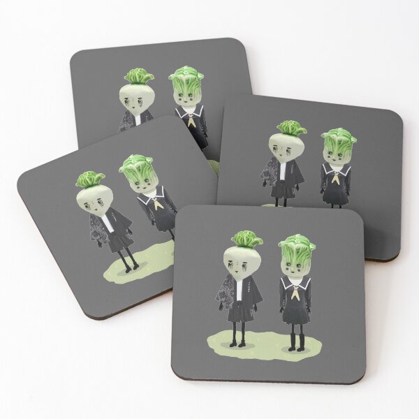 Item preview, cute goth kids Anthropomorphic vegetables  designed and sold by LisetteBaron.