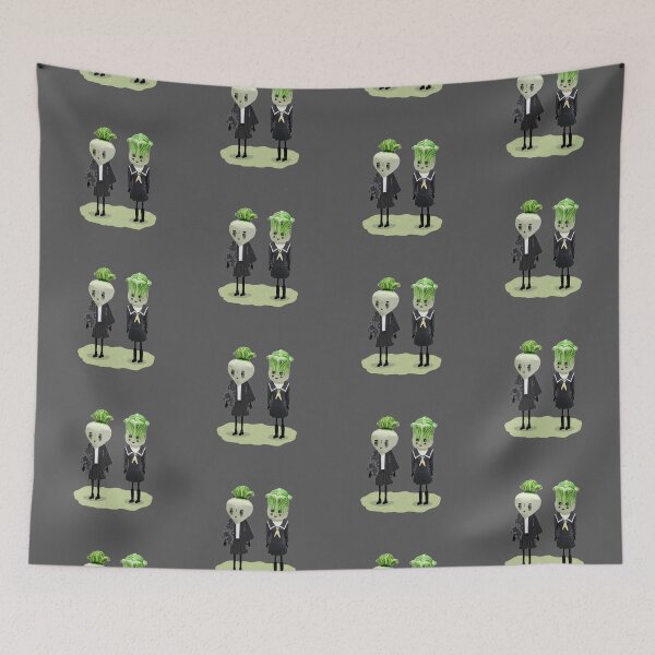 Item preview, cute goth kids Anthropomorphic vegetables  designed and sold by LisetteBaron.